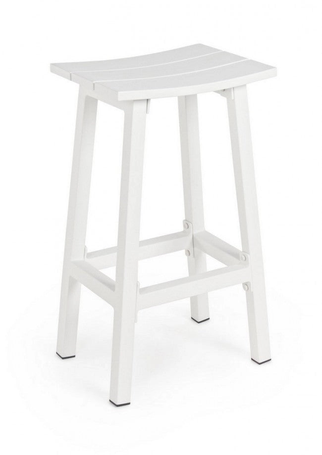 Sgabello Bar 41,8x31x71h cm Skipper Bianco