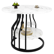 Tavolo da Pranzo per 4 Persone con Spazio Contenitore e Piedini Regolabili in MDF 80 x 80 x 76 cm Nero