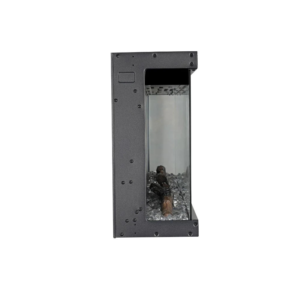 Camino elettrico da parete caminetto a incasso 3 Lati BOSTON130 L127 x P20 x H44