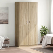 Armadio Rovere Sonoma 90x52x200 cm in Legno Multistrato 800633