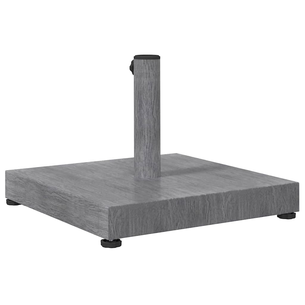 Base quadrata moderna per ombrellone da giardino e patio 45 x 45 x 31,5 cm robusta e stabile realizzata in acciaio grigio scuro 02_0058929