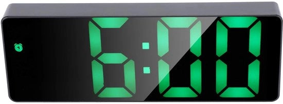 Alarme Digitale con Design Stilistico - Orologio Elettronico - Ricaricabile via USB - Visualizzazione della Temperatura - Modalità di Risparmio di Energie - Modalità Silenziosa