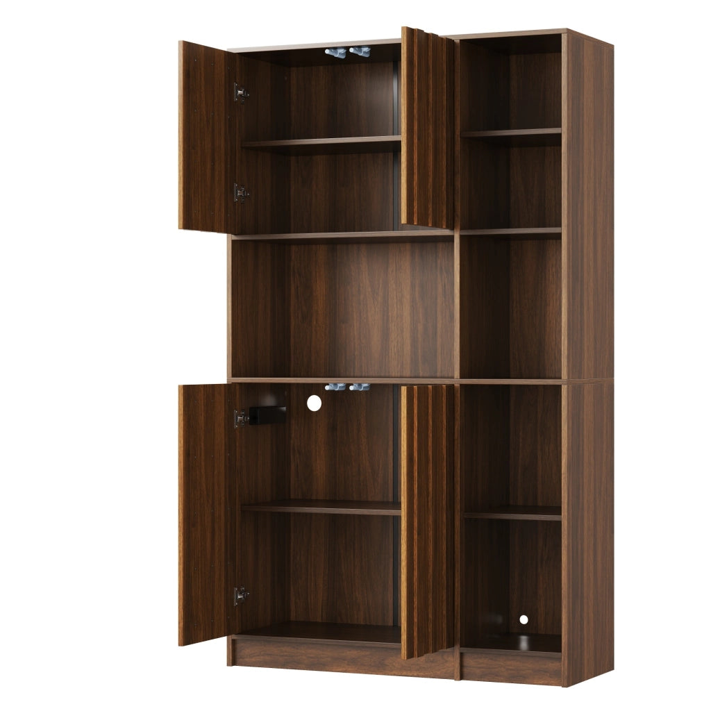 Credenza alta da cucina con prese USB e LED RGB; MDF; 105 x 40 x 180 cm