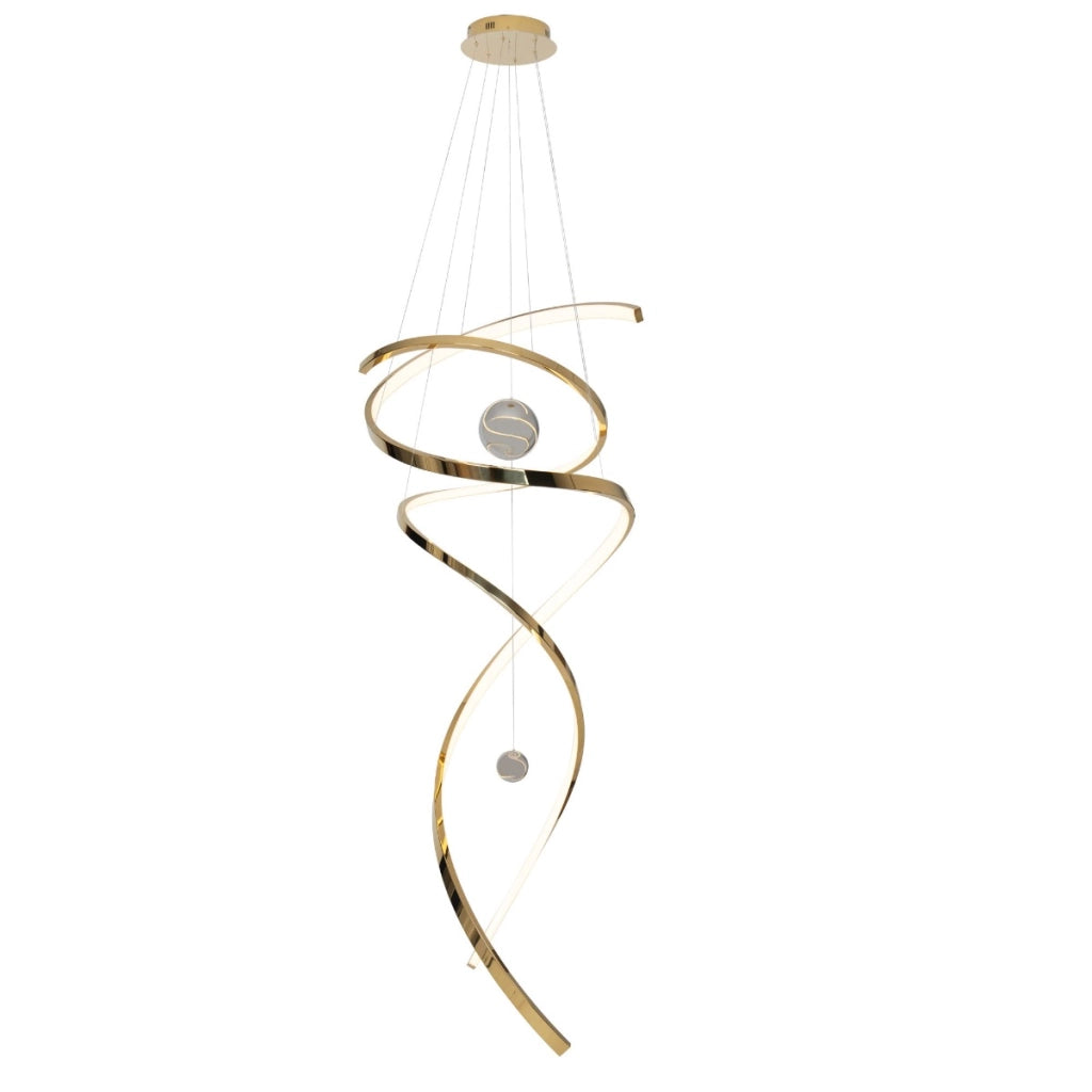Lampada a sospensione Ritz LED oro 100W 3000K Maxlight