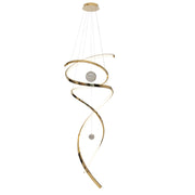 Lampada a sospensione Ritz LED oro 100W 3000K Maxlight