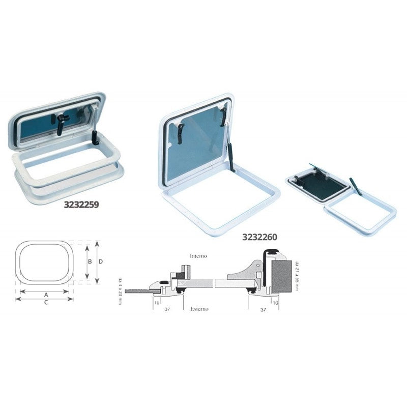 PASSO UOMO PLASTICA MM.480X480 PAIR OF HANDLES