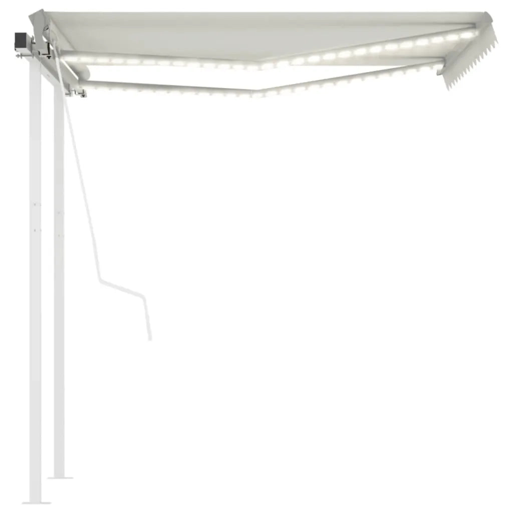 Tendada Sole Automatica Sensore Vento e LED 3,5x2,5 m Cremacod mxl 96683