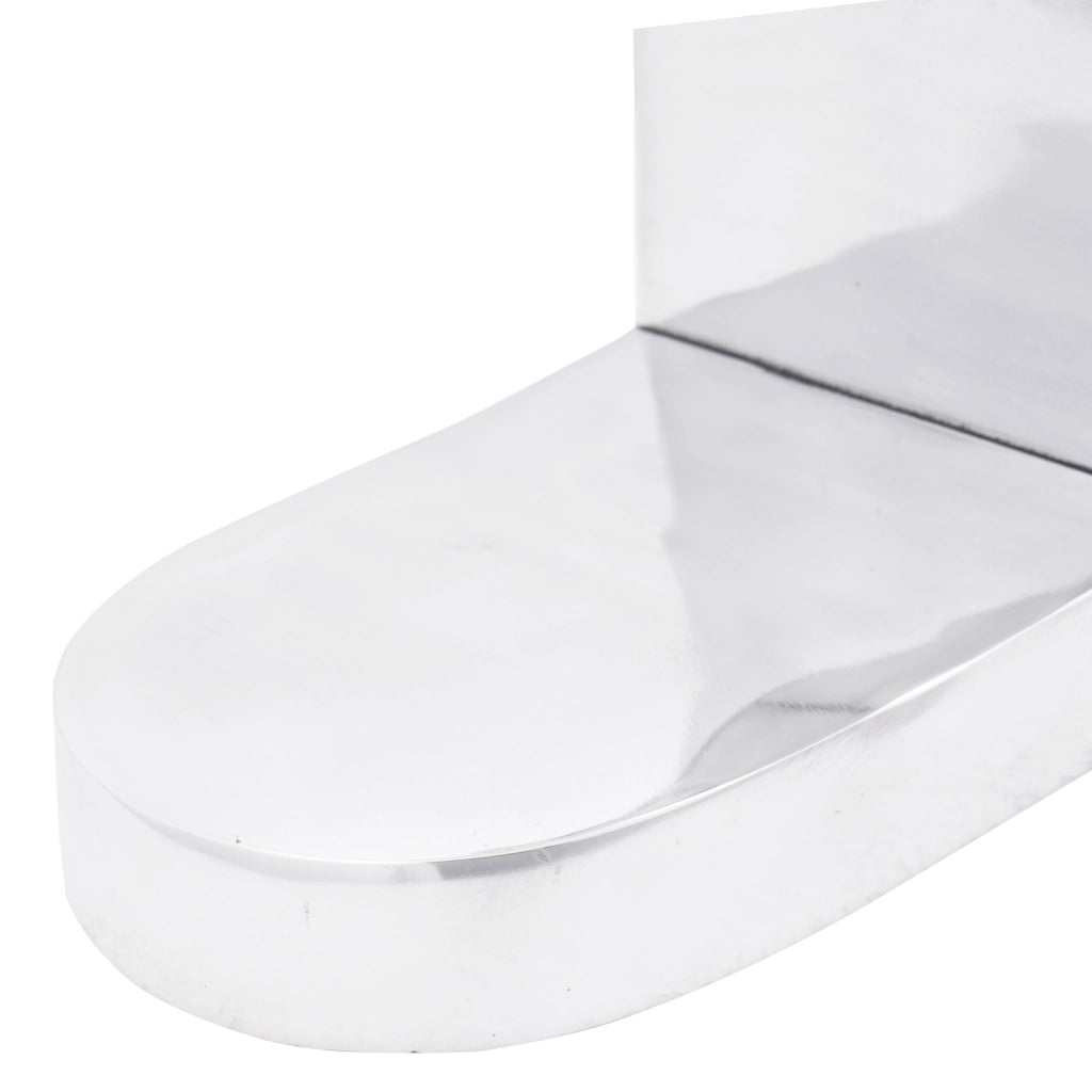 Fermalibri 2 pz Argento 17x15x27 cm Alluminio Toro