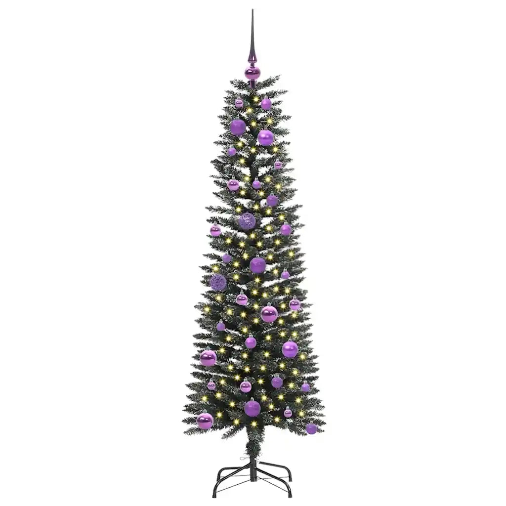 Albero di Natale Artificiale-Albero Natalizio con 150 LED Verde 150 cm 241225