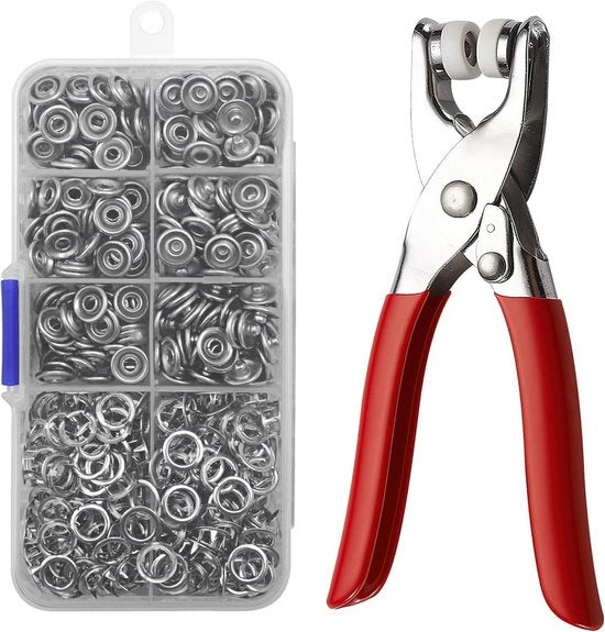 Set di attrezzi da 600 pezzi con chiusura a 5 vie - spille per cucito autoadesive - tappo per borsa per bambini - set di spille per cucito con occhi - set di forbici - kit di base per abbigliamento fai-da-te.
