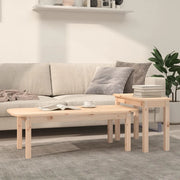 Set Tavolini da Salotto 2 pz in Legno Massello di Pino cod mxl 24361