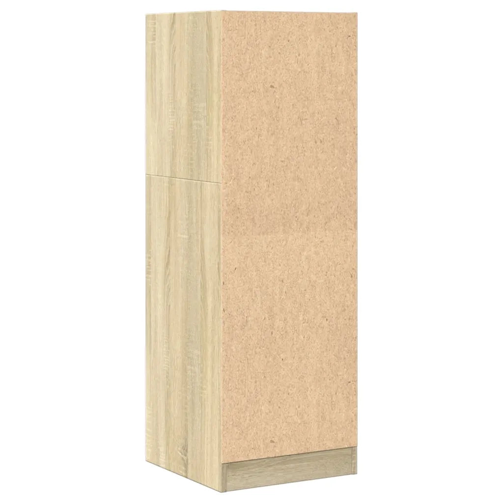 Mobiletto da farmacia multifunzionale con vano contenitore 40 x 41 x 118 cm stile classico in legno di rovere Sonoma ingegnerizzato 02_0050639