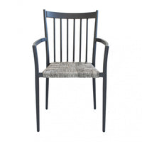 Sedia Martinica Impilabile 55x57x86 h cm in Alluminio Antracite