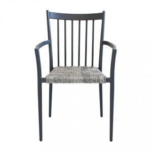 Sedia Martinica Impilabile 55x57x86 h cm in Alluminio Antracite