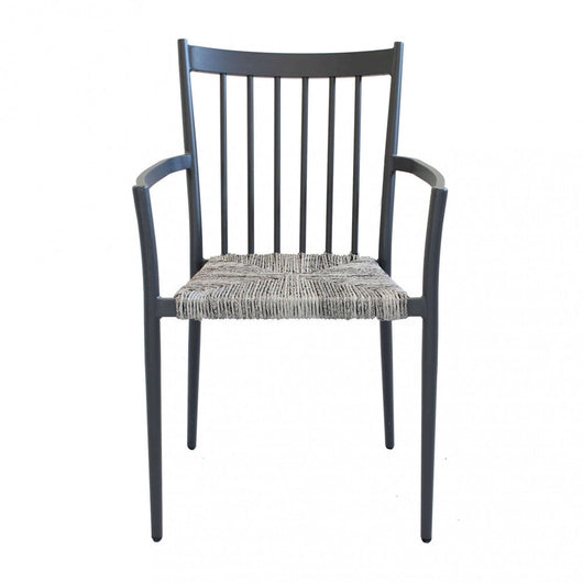 Sedia Martinica Impilabile 55x57x86 h cm in Alluminio Antracite