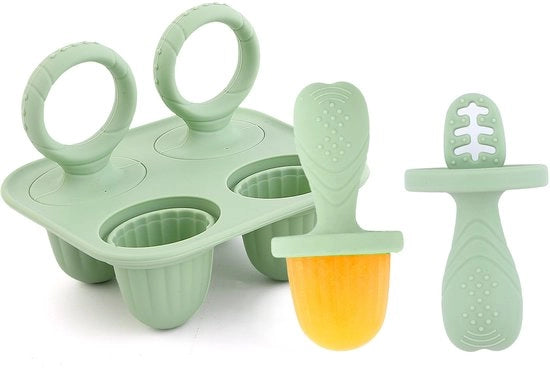 Contenitori a cassetti per alimenti congelati, mini-cremiera per la fase di alimentazione - oliva verde