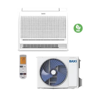 Climatizzatore Condizionatore Console Baxi Inverter serie NEW 12000 Btu RZGNP35 + RZ2GT35 A++\ A+ Wi-Fi Optional