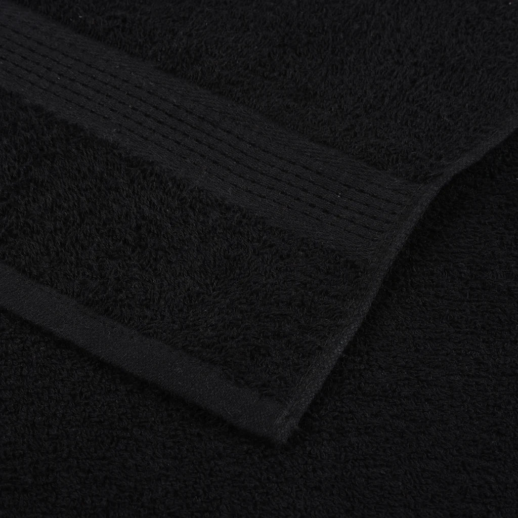 Asciugamani FROGN 10 pz | Teli per bagno Nero 30x30 cm 360 g/m2