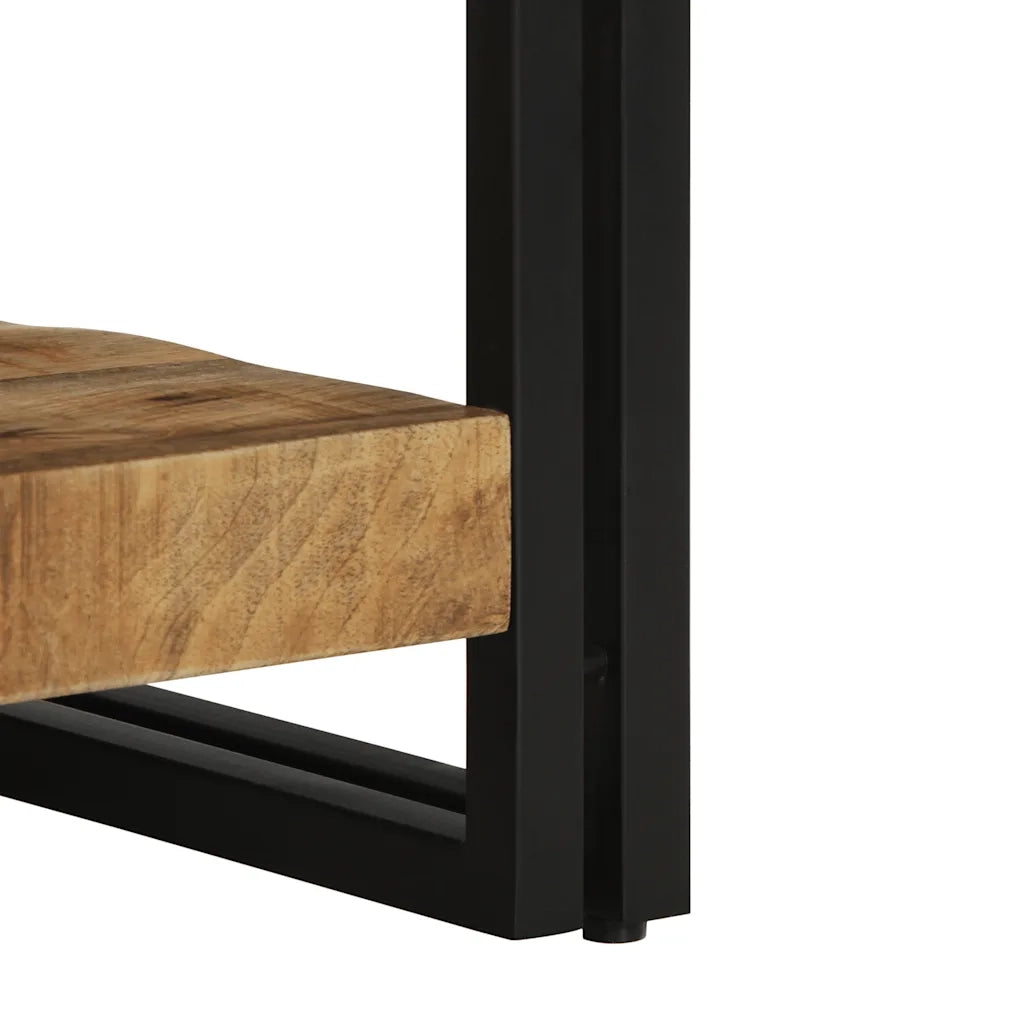 Tavolino da Salotto 50x50x38 cm Legno Massello di Mango Grezzo 4102721