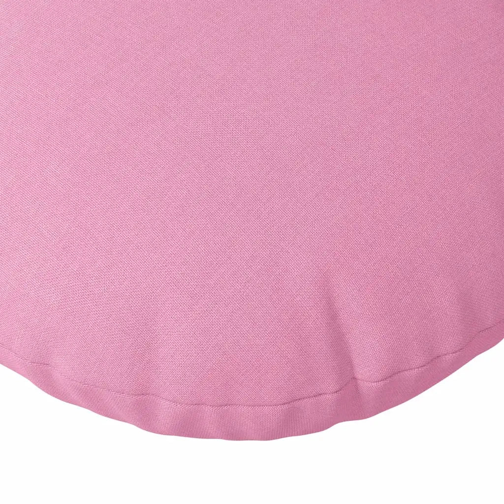 Cuscini per Seduta 2 pcs Rosa Ø60 x 21 cm Tessuto