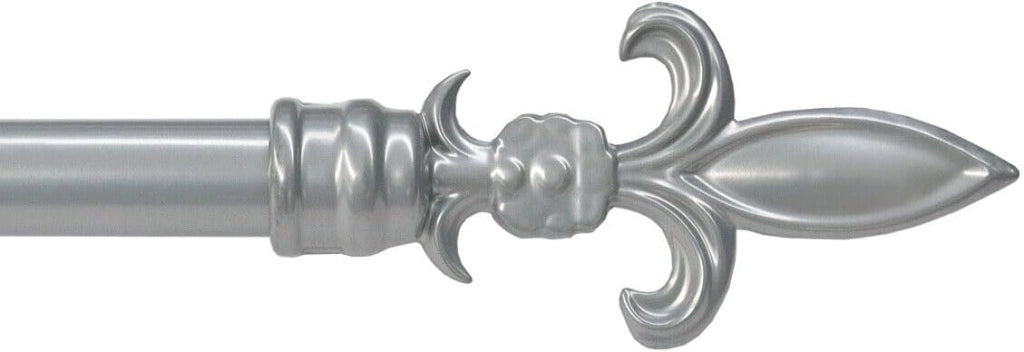 Bastone Tenda Ferro Estendibile 120-210 A Muro Asta Scorritenda Anelli Staffe Viti Grigio