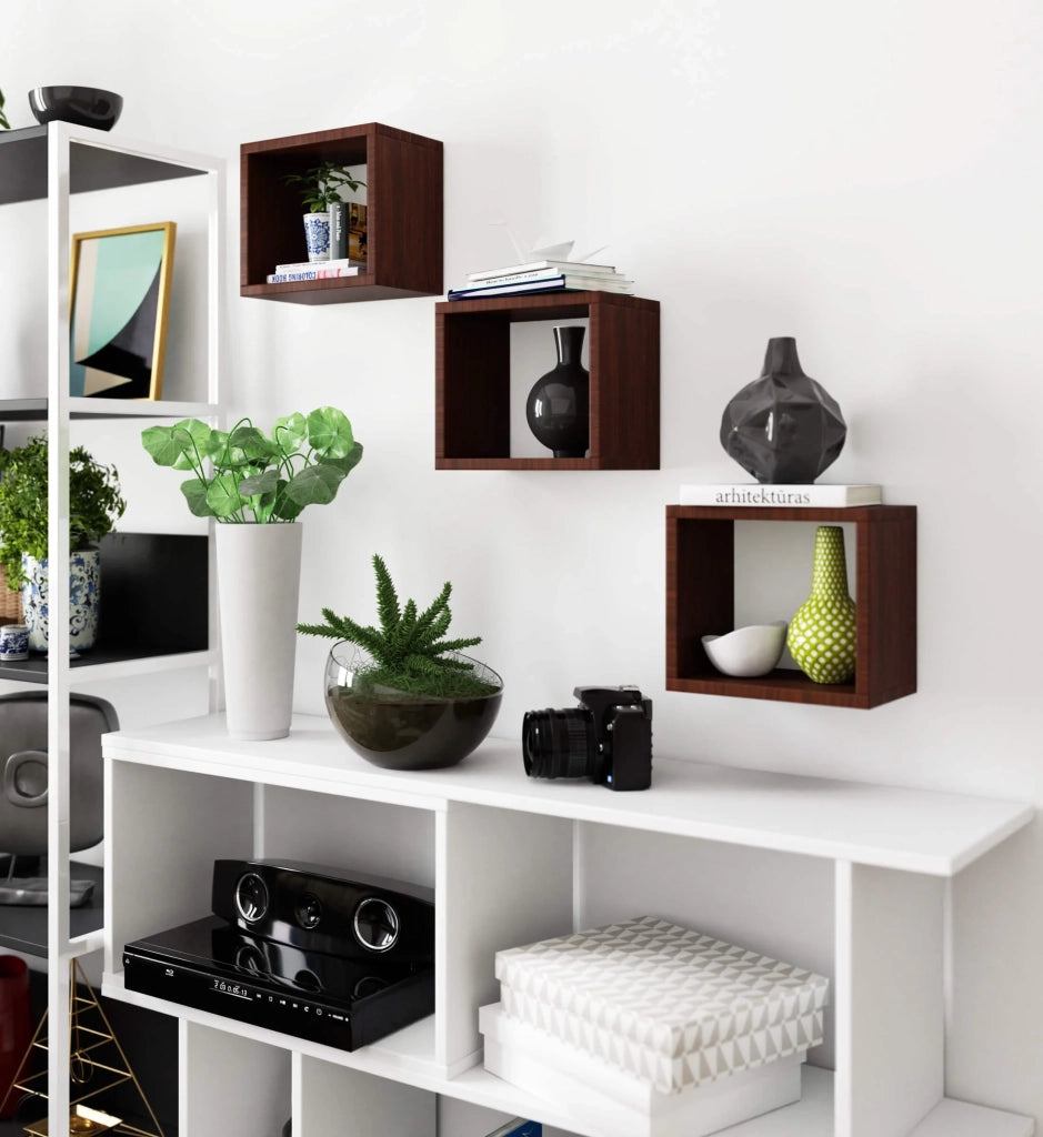 Mensola a muro AKORD K25 Wengé 25 cm 25x15x25 cm