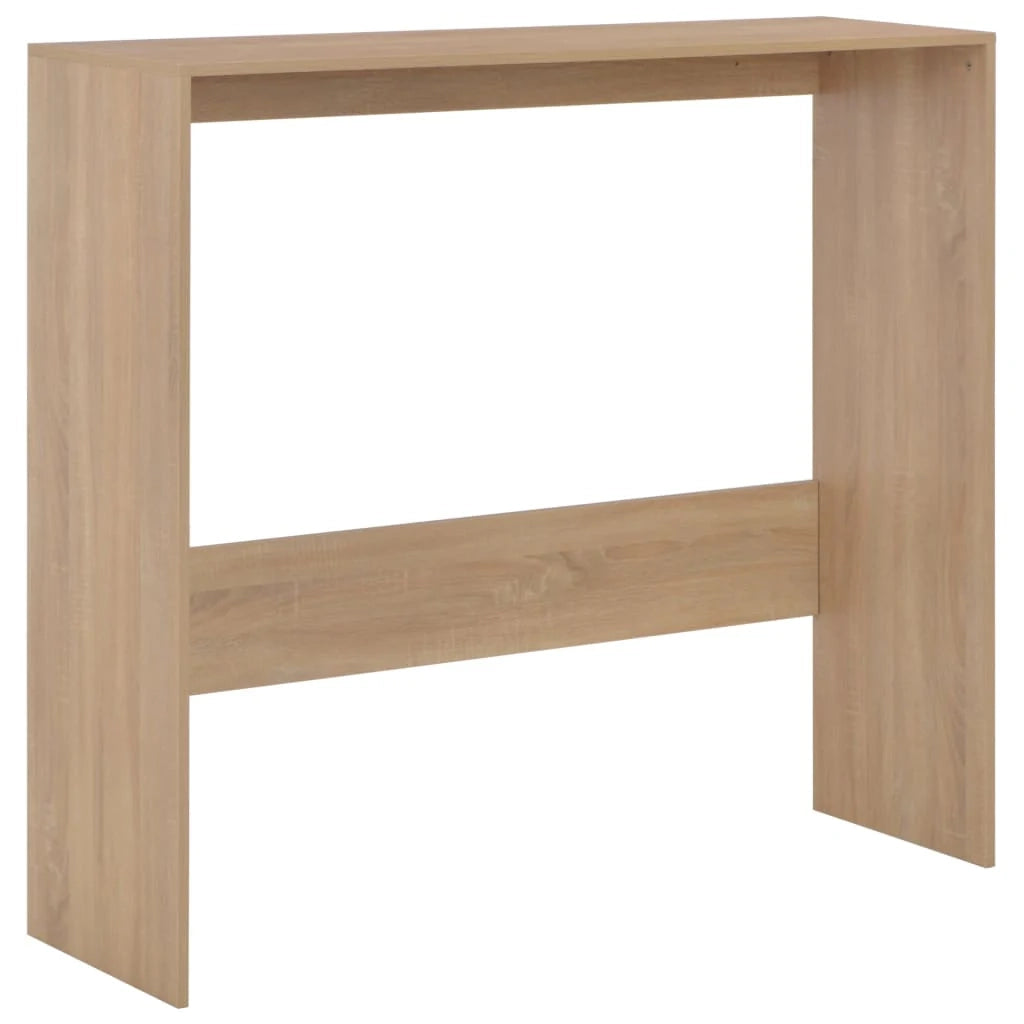 Tavolo alto da bar/bistrot con 2 piani in rovere 130 cm marrone 0902038
