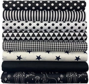 Tessuto Patchwork 100% Cotone - Quadrato 50 x 50 cm - 8 Pezzi - Manufatto Artigianale - Ideale per Cucire/Scoprire