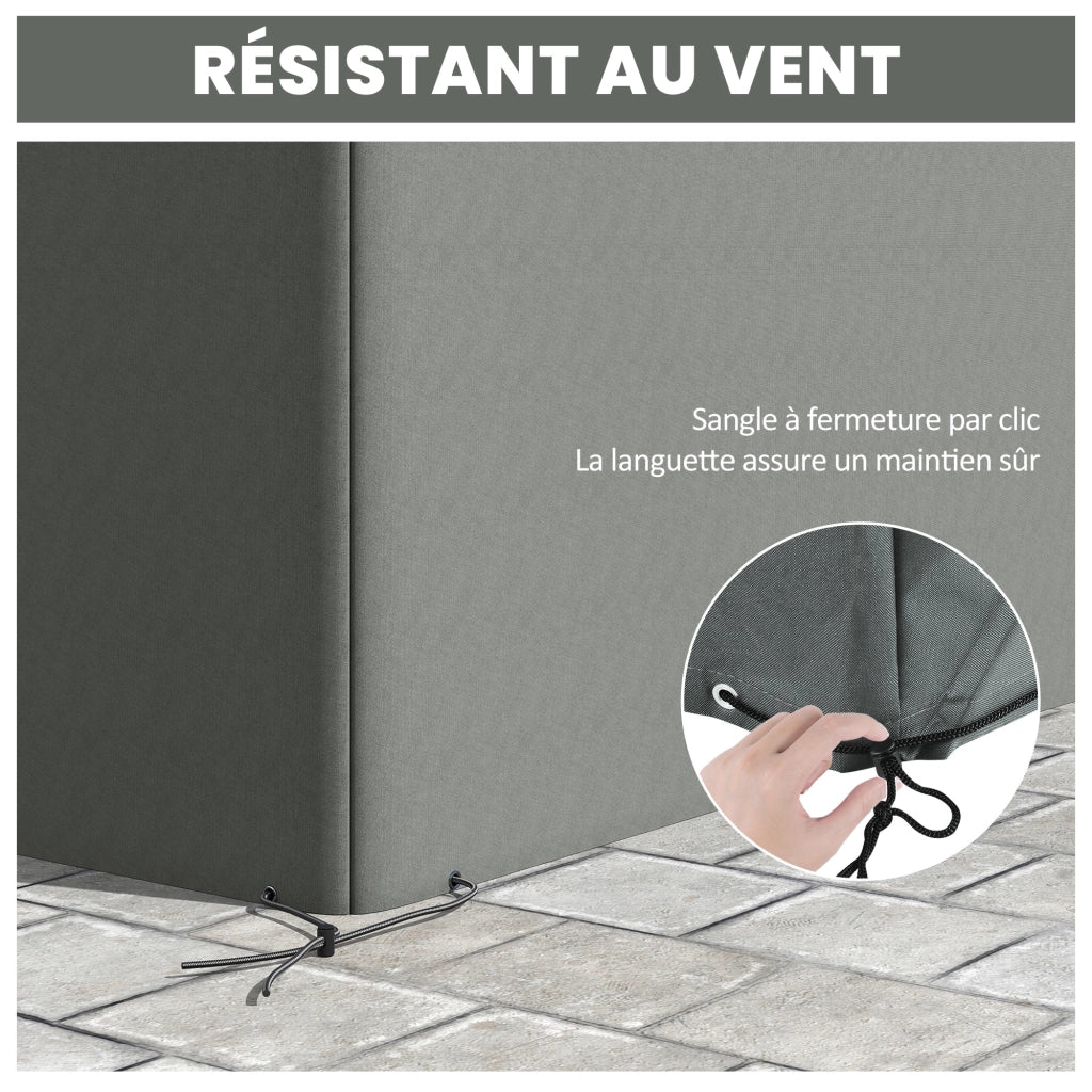 Copri Mobili da Giardino ¨C zephmum ¨C Grigio 275x205x90 cm