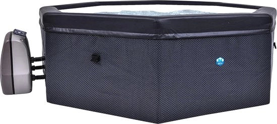 Spa Portatile a forma di Ottocanto per 4-6 Persone con Riscaldamento e Pompaggio Acquaticolo