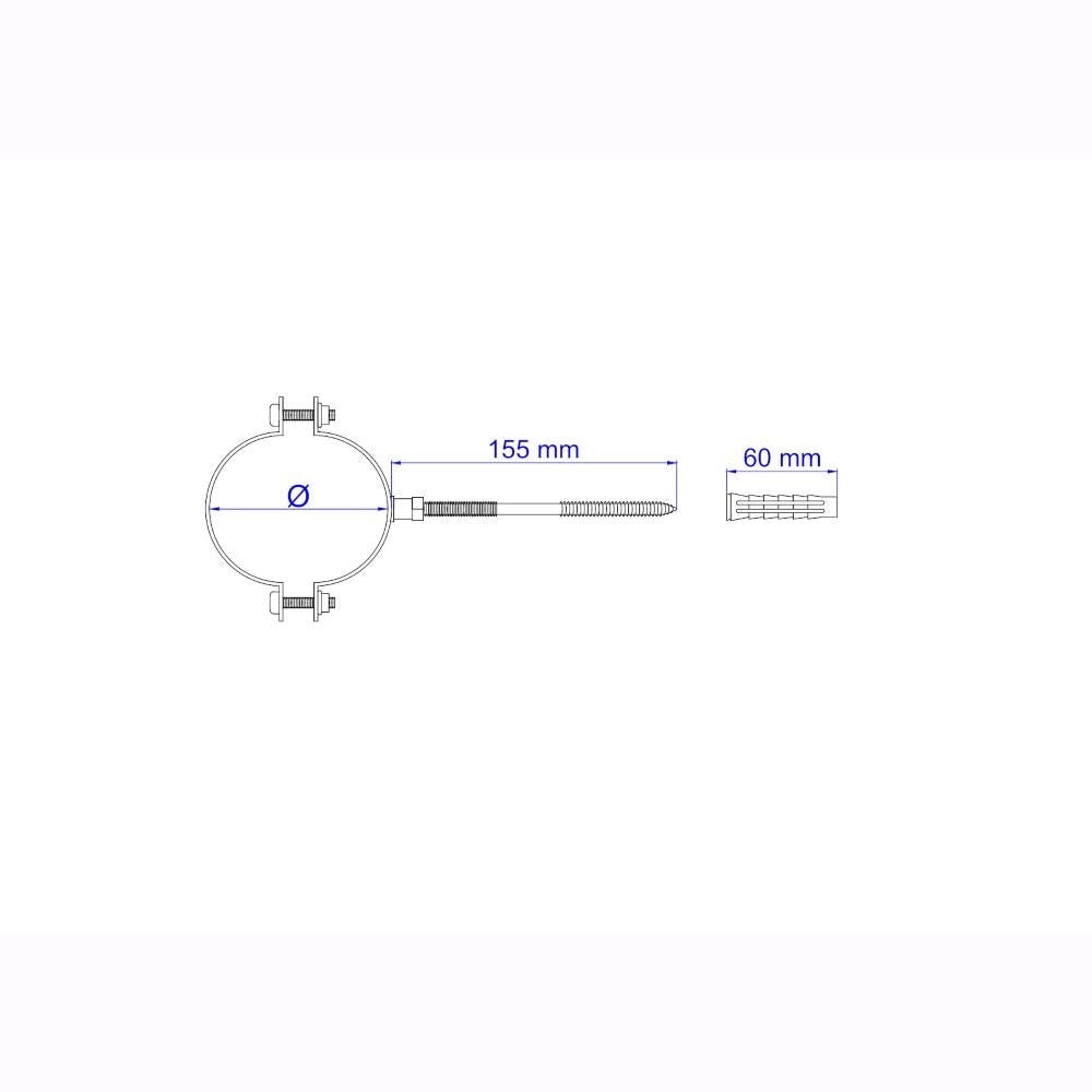 Kit 2 pz Collari per Tubi Stufa a Pellet Acciaio rivestito con smalto porcellanato 10 ⌀ cm - NN210
