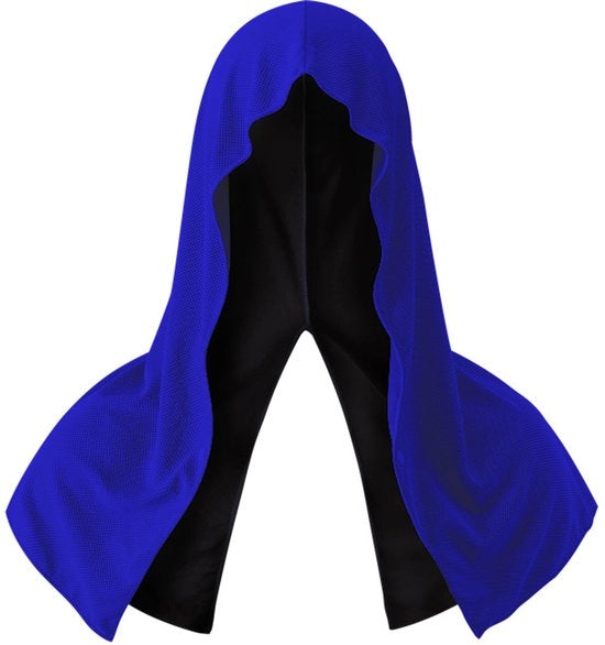 Hoodie-handdoeken raffreddanti, asciugamani raffreddanti diretti per collo e viso, asciugamani per gelo per tempo caldo, cuffie raffreddanti per sport, campeggio, bicicletta e altre attività - Blu reale