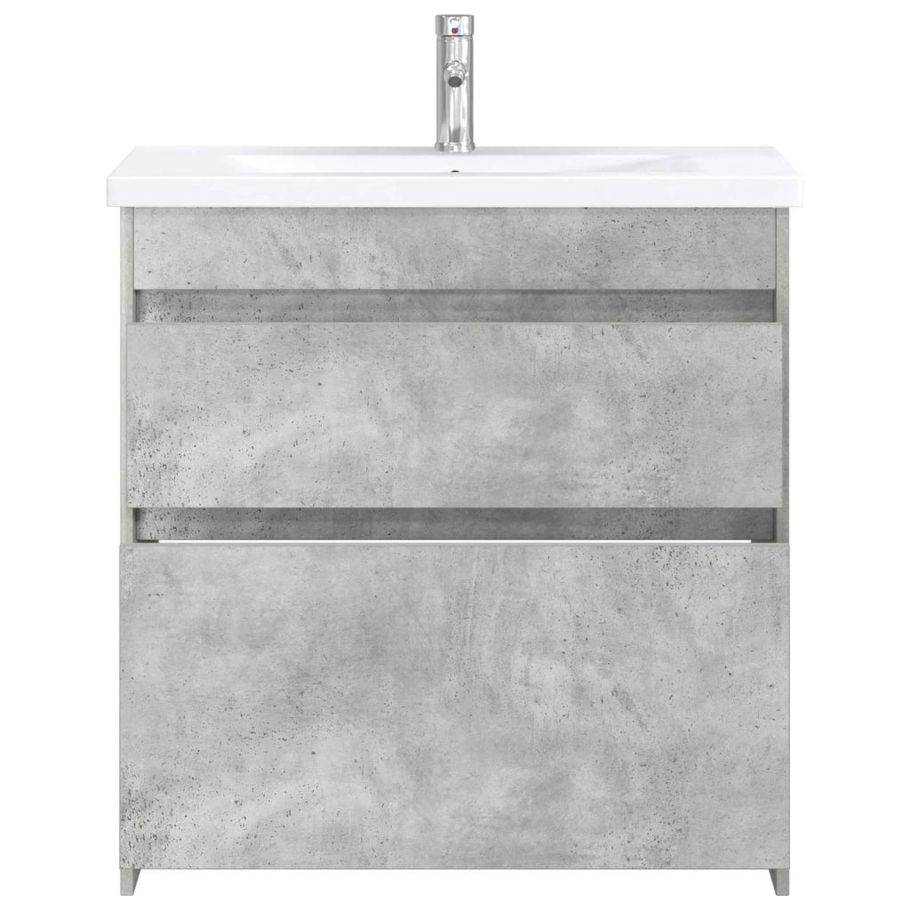 Set di mobili per il bagno Grigio Cemento 81 x 40 x 84,5 cm 3404269