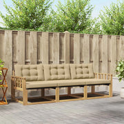 Set di divani da esterno 3 pz Bianco e Beige 3388371