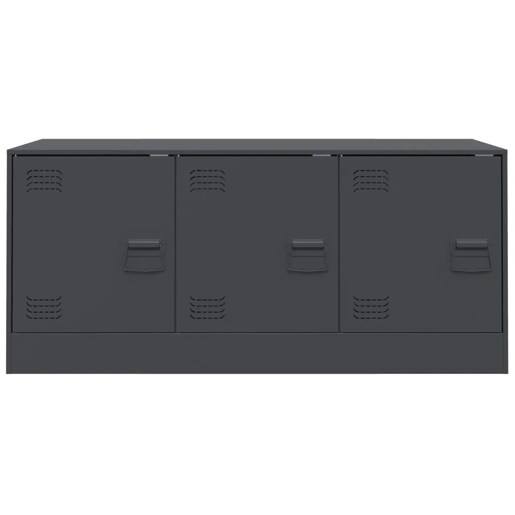 Mobile Porta TV Antracite 99x39x44 cm in Acciaio