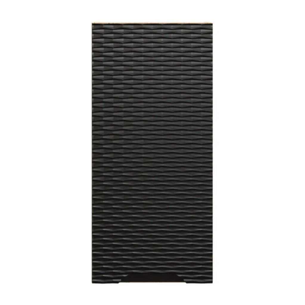 Mobile da parete YOKA - 1 anta - Rovere chiaro e nero - L35 × P19 × H75 cm - Da appendere