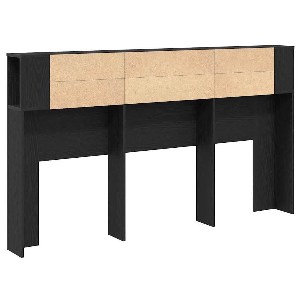 Testiera | Testata del letto Rovere Nero 180 x 18,5 x 102,5 cm