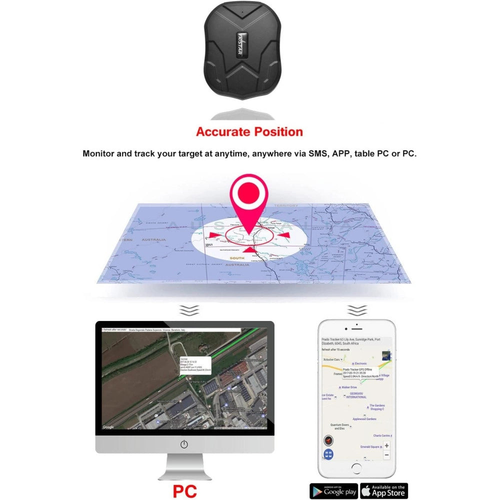 Trade Shop - Gps Tracker Gprs Gsm Localizzatore Satellitare Tk106 Magnetico Antifurto Scheda -