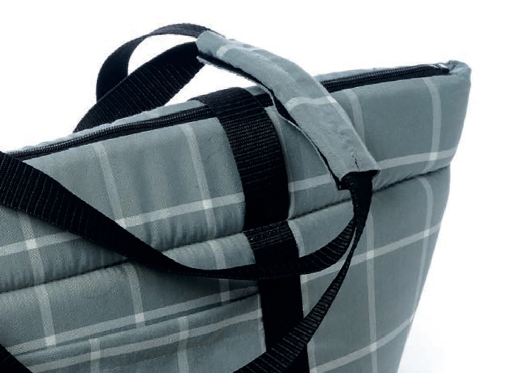 Borsa Trasportino Per Cane Modello Doggy Bag A Quadri