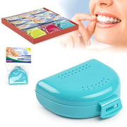 Trade Shop - Box Scatolina Contenitore Per Dentiera Apparecchio Denti Ortodontico Bite 12635 -