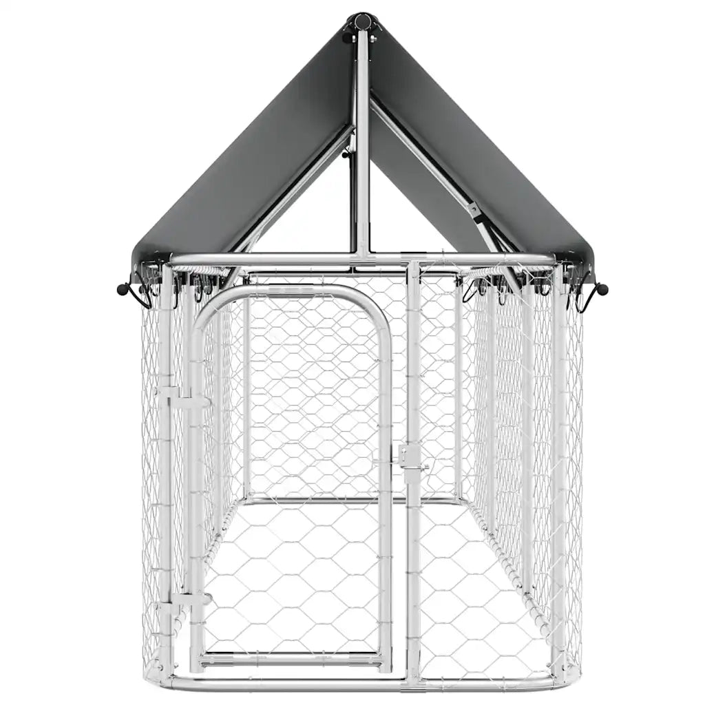 Gabbia per Cani da Esterno con Tetto 400x100x150 cm CFW3419861