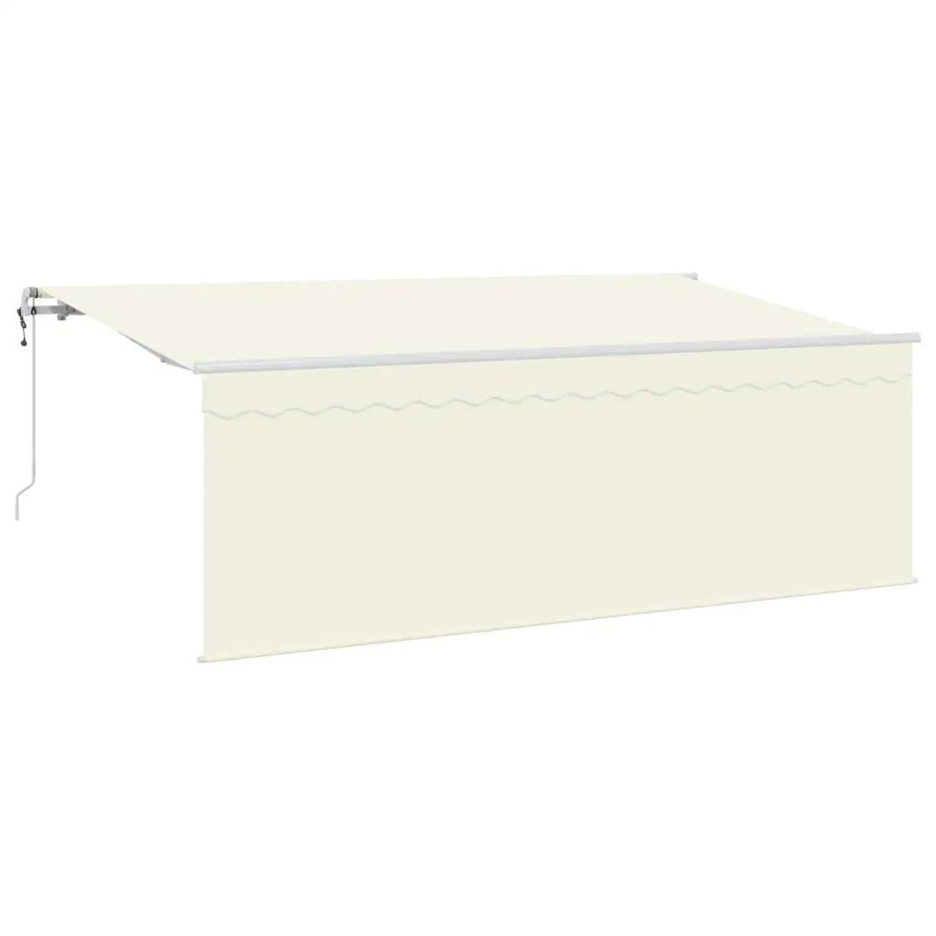 Tenda Retrattile Crema 400 x 200 cm Poliestere e Alluminio 3329785