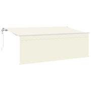 Tenda Retrattile Crema 400 x 200 cm Poliestere e Alluminio 3329785