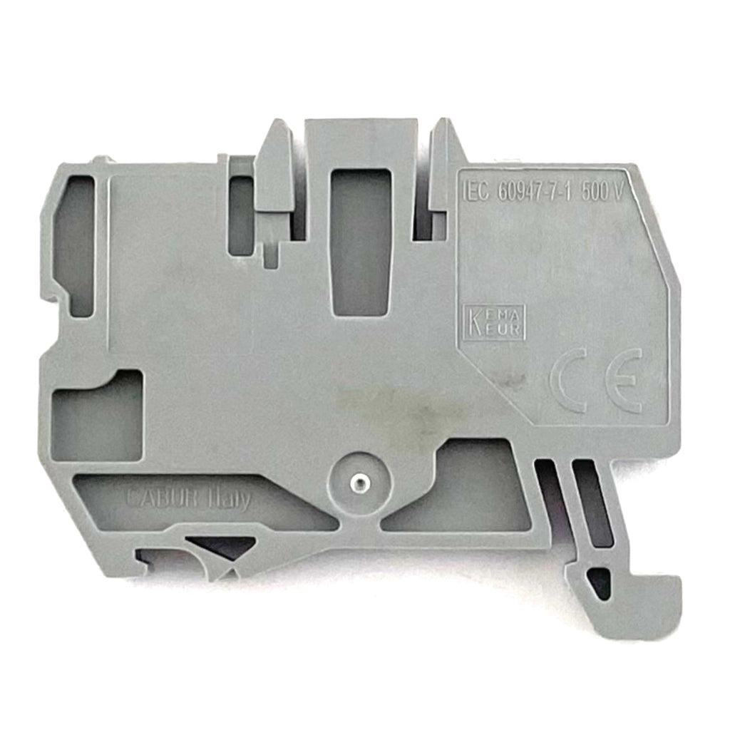 Morsetto a molla 2,5mmq. Grigio Cabur