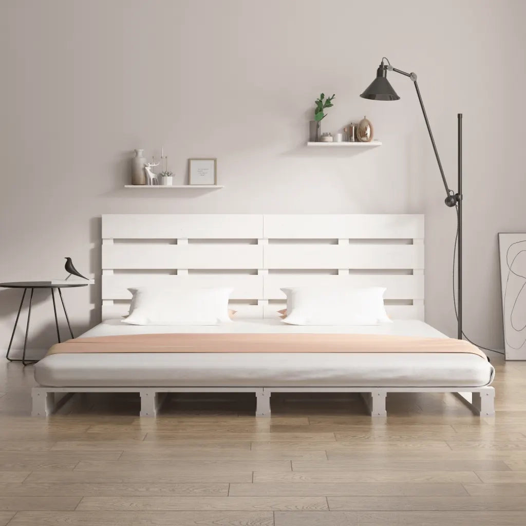 Giroletto senza Materasso Bianco 160x200 cm Legno Massello Pino 3120143