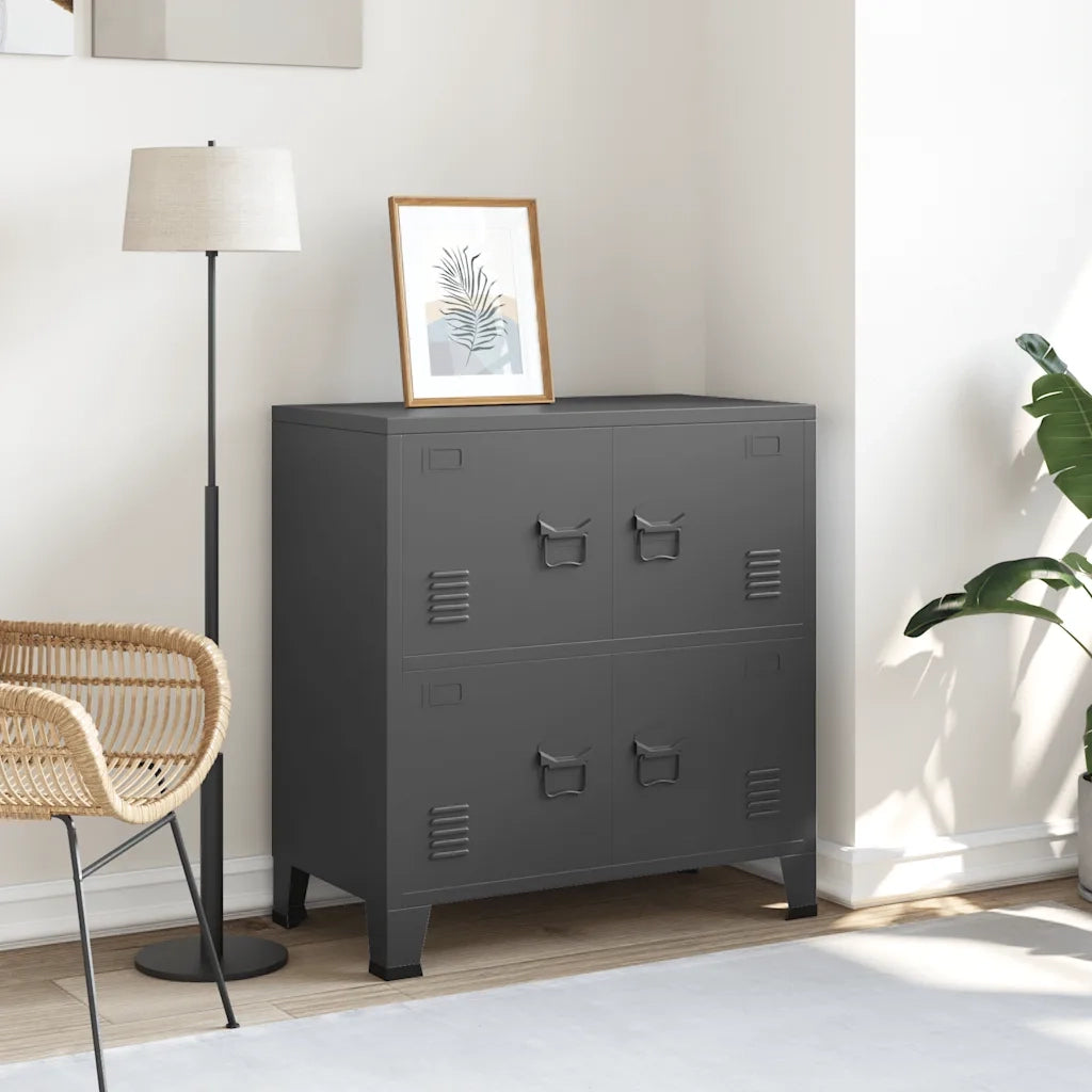 Classificatore Industriale Antracite 75x40x80 cm in Acciaio 339627