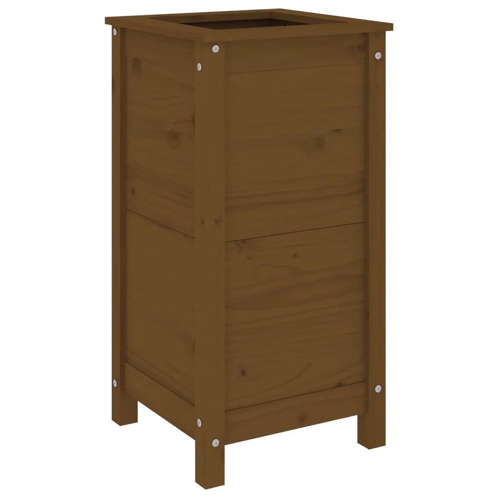 Fioriera da Giardino Ambra 40x40x78 cm Legno Massello di Pino 825278