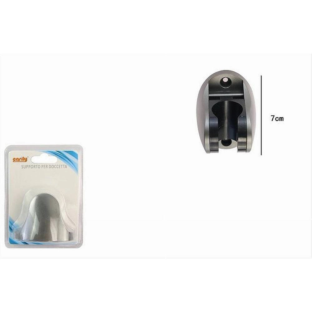 Trade Shop - Supporto Staffa A Muro Per Doccetta Soffione Doccia Universale 7cm Bicolore 87140 -