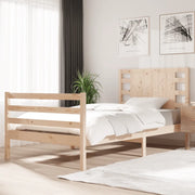 Letto senza Materasso-Struttura Letto 90x190 cm in Legno Massello di Pino 149688