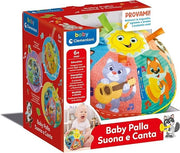 Palla Suona e Canta, Gioco Elettronico per Bambinii, con Suoni e Dolci Melodie, in Morbida Stoffa, Stimola Manualita, Ta
